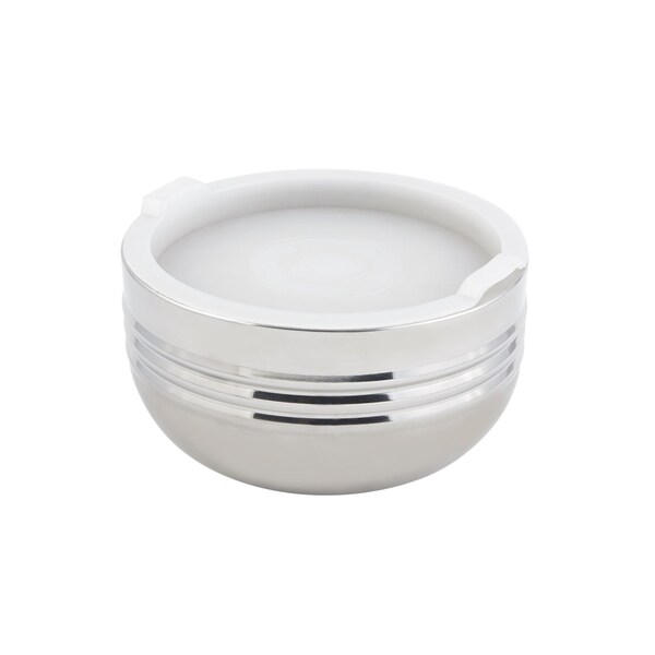 Bon Chef Cold Wave Bowl & Stacking Cover  7 1/8" Dia X 4" H  1 Qt 20 Oz - 9318