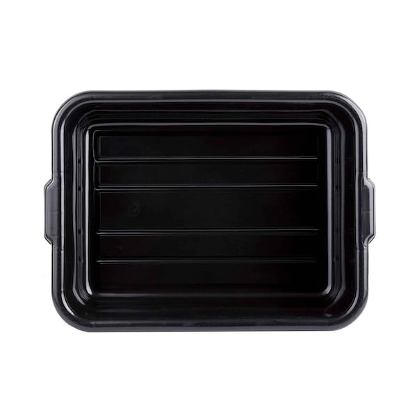 Tablecraft Recycled Bus Tub/Tote Box, Blk, 22"X16"X7" - 1537E