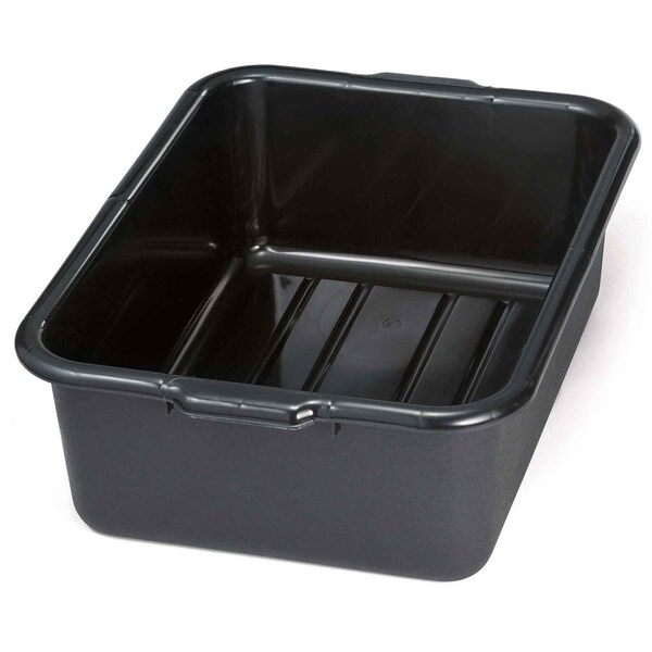 Tablecraft Recycled Bus Tub/Tote Box, Blk, 22"X16"X7" - 1537E