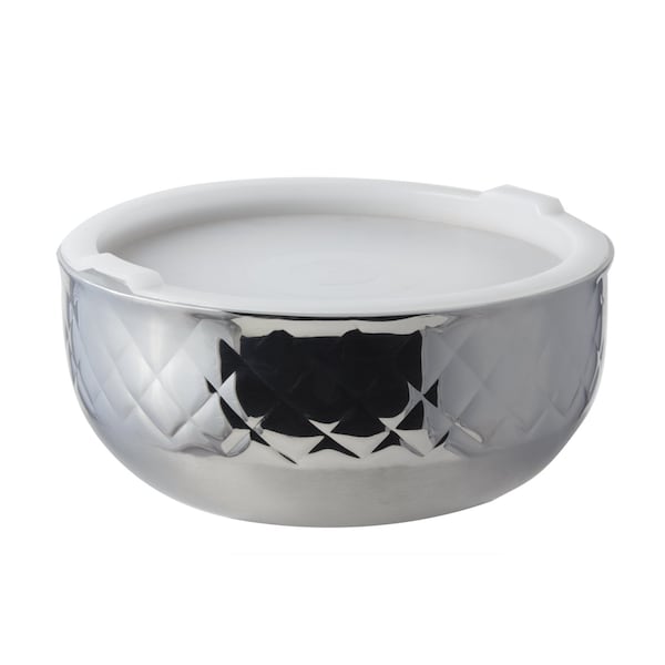Bon Chef Diamond Coll Cold Wave Bowl Inc. Cover   9 7/8" Dia X 4 3/4" H   3 1/2 Qt - 9319DI