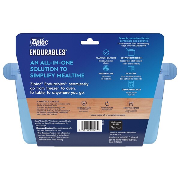 Ziploc Ziploc Endurables 32 oz Blue Food Storage Container 1 pk - 9245