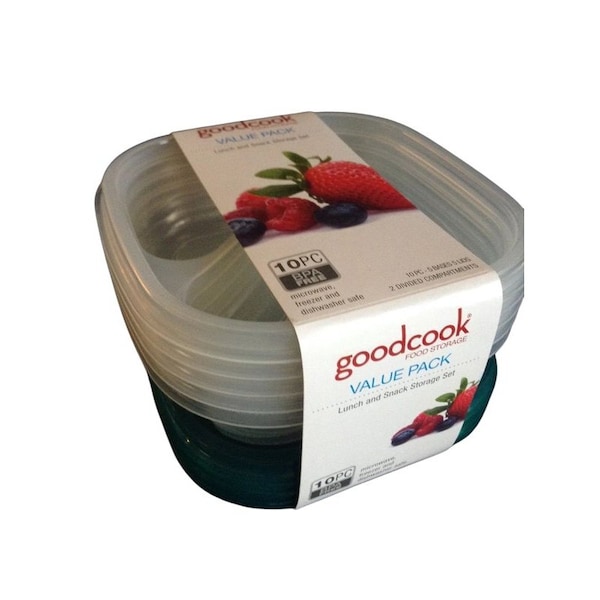Good Cook Food Storage Square Container, 10PK - 10475