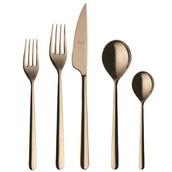 Mepra Mepra 109322005 Linea Champagne Cutlery Set - 5 Piece - 109322005