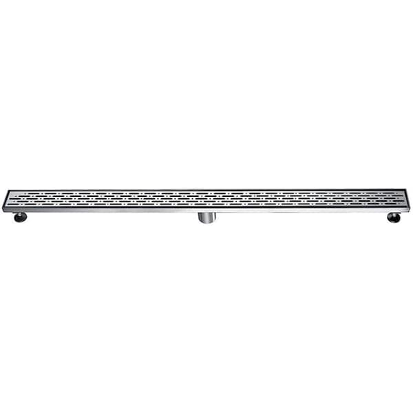 Dawn Dawn LRO470304 Stainless Steel Shower Drain Channel Side Outlet with Adjustable Feet -14 G - LRO470304
