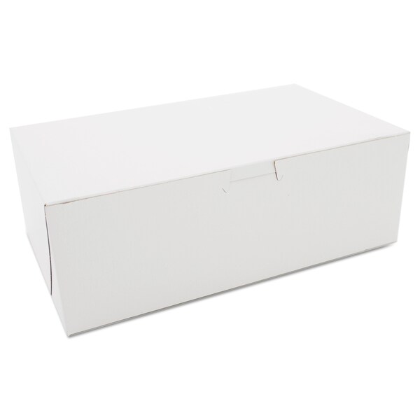 Sct Non-Window Bakery Boxes, Paperboard, 10w x 6d x 3 1/2h, White, PK250 - SCH 1017