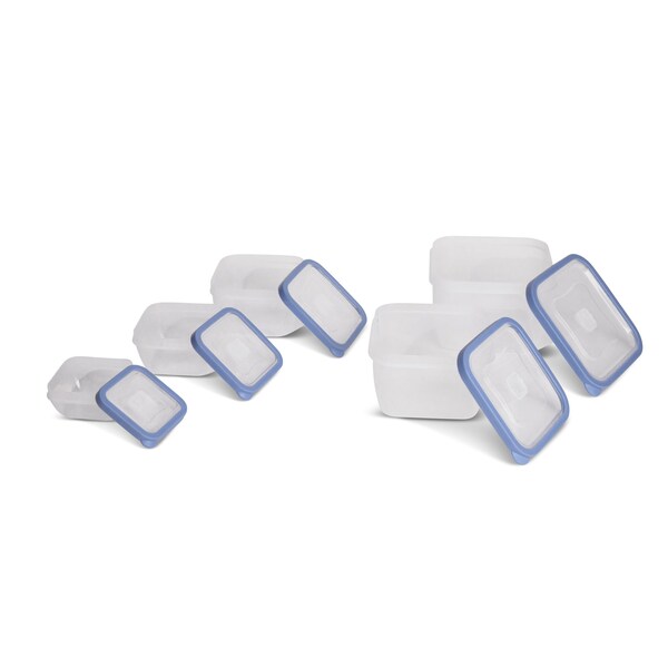 Core Kitchen 10pc Square Food Storage Set - 11.2oz/21.3oz/38.9oz/60.9oz/94.7oz - Rain Melody - 48548