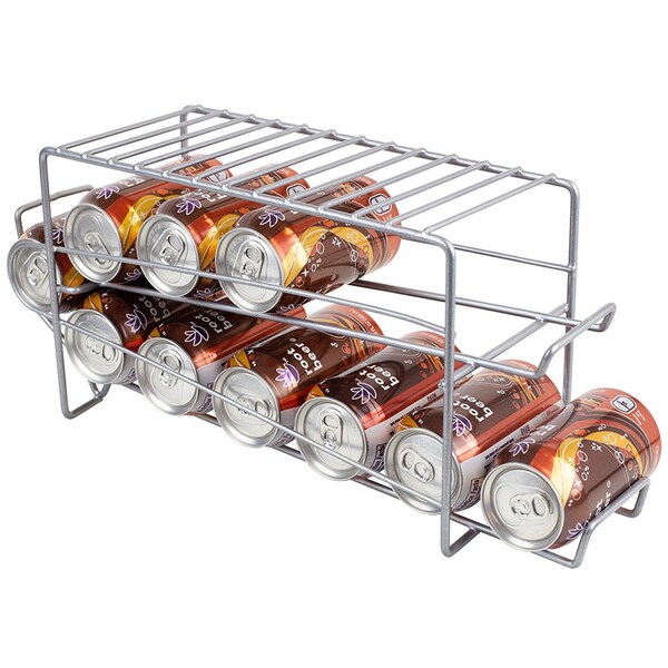 Hds Trading Vinyl Coated Steel Can Dispenser, Silver - ZOR96029
