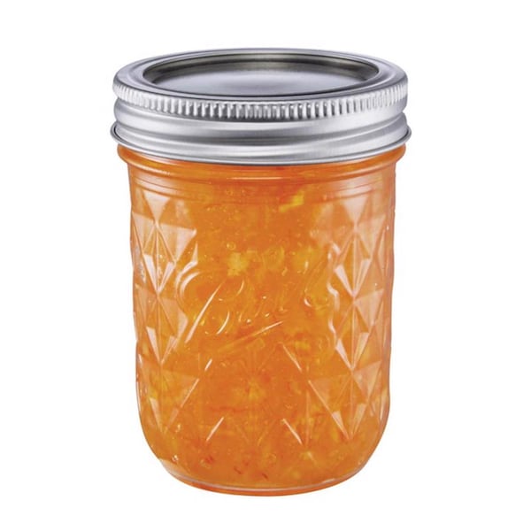 Ball Ball Quilted Crystal Regular Mouth Jelly Jar 8 oz 12 pk - 1440081200