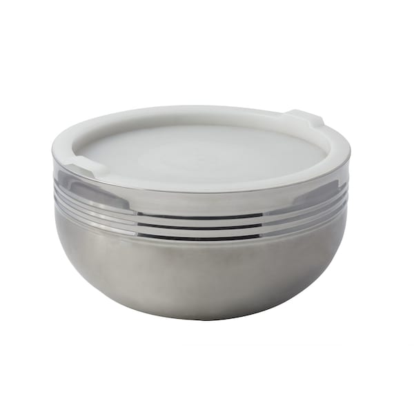 Bon Chef Cold Wave Bowl & Stacking Cover  12" Dia X 6 1/2" H  7 Qt - 9316