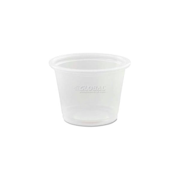 Dart Dart Conex Polypropylene Portion Container, Translucent, 1 Oz., 125/Bag; 20/Bags Carton - DCC 100PC