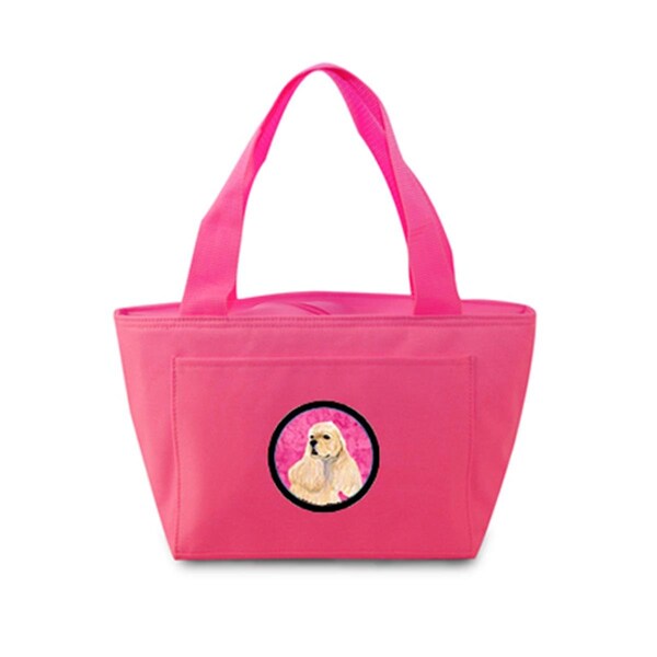 Carolines Treasures Pink Cocker Spaniel Zippered Insulated School Washable And Stylish Lunch Bag Cooler - SS4798-PK-8808