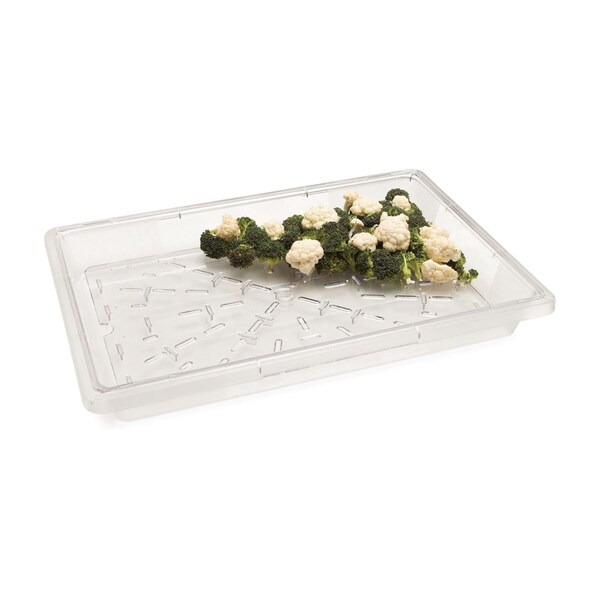 Carlisle Foodservice StorPlus Polycarbonate Food Storage Container, 5 gal, 18 x 26 x 3.5, Clear, Plastic - 1062007