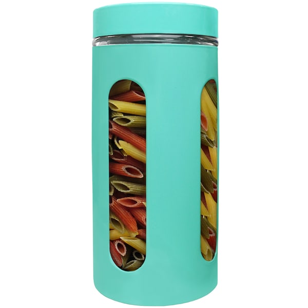 Blue Donuts Blue Donut 44oz Stainless Steel Storage Canister with Window Turquoise - BD3927174