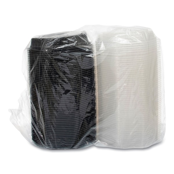 Dart OctaView HF Containers, Black/Clr, 31oz, 9.55w x 9.13d x 3.01h, PK100 - 809011-PP94