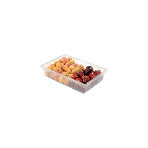 Rubbermaid Commercial Rubbermaid 3308-00 Clear Plastic Box 8.5 Gallon 18 x 26 x 6 - FG330800CLR