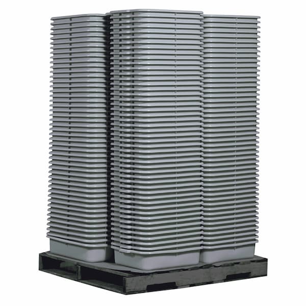 Tablecraft Bus Tub/Tote Box, 22"X16"X5, Hdpe, Gry - P1529G