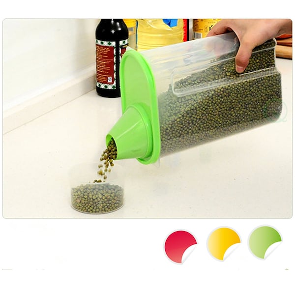 Basicwise Large/Small BPA-Free Food Storage Containers with Lid, Set of 6 in Green, Pink, and Yellow - QI003216.6