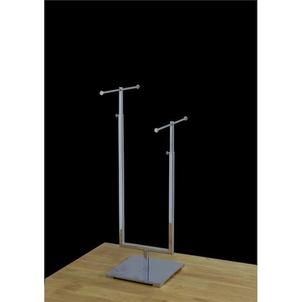 Amko AMKO CSR-2 2-Tier Jewelry Stand; Chrome - CSR-2