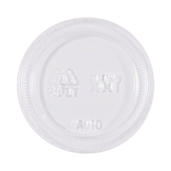 Partners Brand Plastic Portion Cup Lids, 2 oz., Clear, PK 2500 - PORT2LID