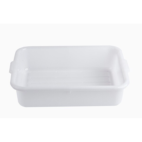 Tablecraft Drain Box, .25" Holes, Wht, Hdpe, 21"X16"X5" - DBF1529