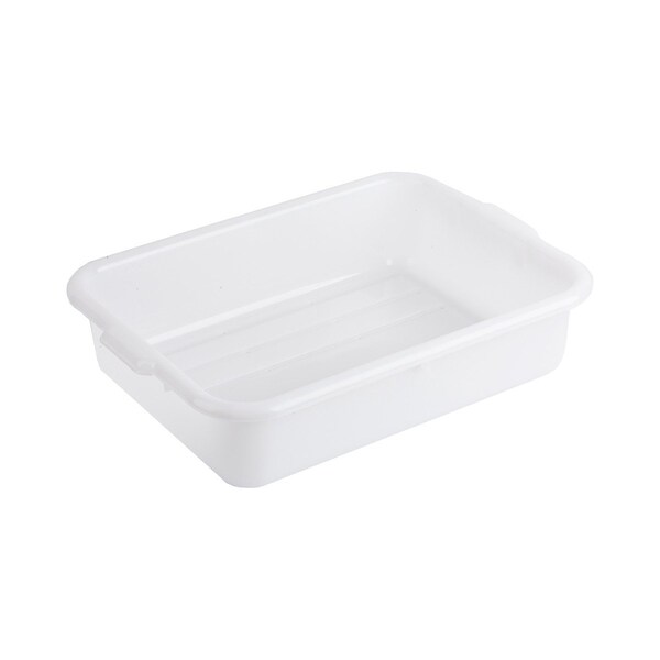 Tablecraft Drain Box, .25" Holes, Wht, Hdpe, 21"X16"X5" - DBF1529