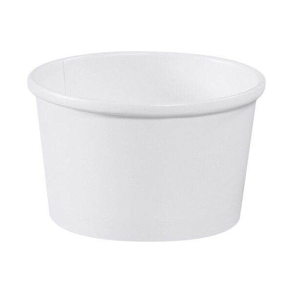 Partners Brand Soup Containers, 8 oz., White, PK 500 - SOUP08