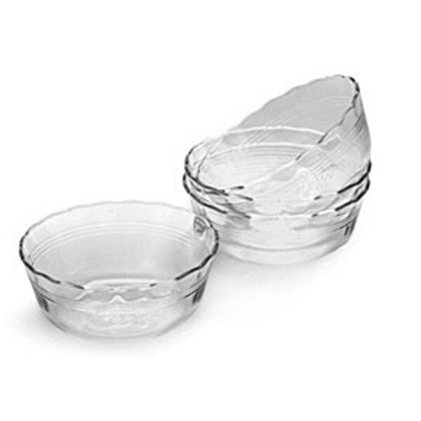 Corningware Pyrex 6001143 CLR 10 oz. Deepdish - 464-D, 6PK - 6001143   CLR