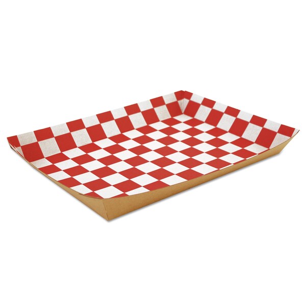 Sct Paper Food Baskets, 10.5 x 7.5 x 1.5, Brown/Red/White, Paper, 250PK - 590