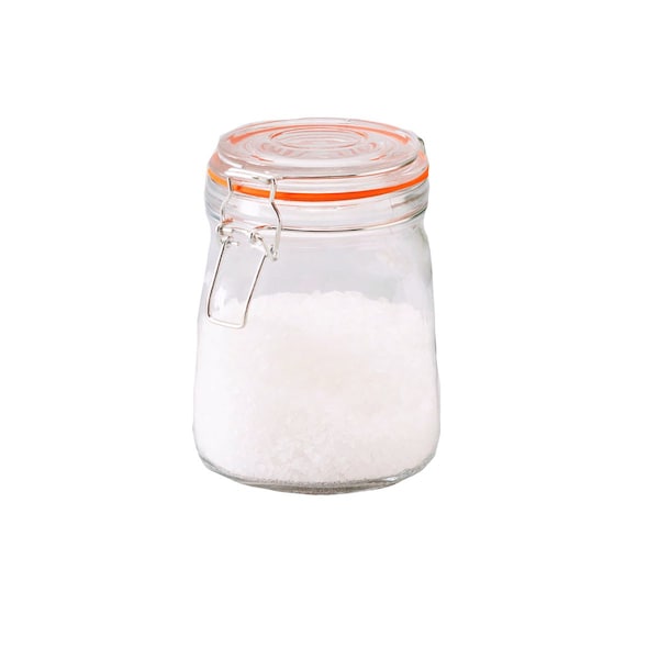 Home Basics Home Basics 34 oz. Glass Pickling Jar with Wire Bail Lid and Rubber Seal Gasket - ZOR96128