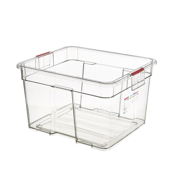 Araven LARGE FOOD BOX ABS GN 2/1, 24G CLEAR, 25 5/8" X 21" X 15" - 74070