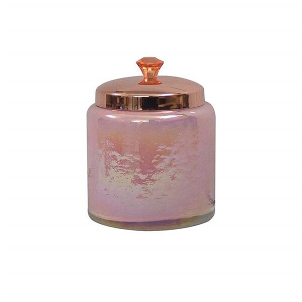 Nusteel NuSteel GC-5421CPS Copper Lustre Glass Canister - Small - GC-5421CPS