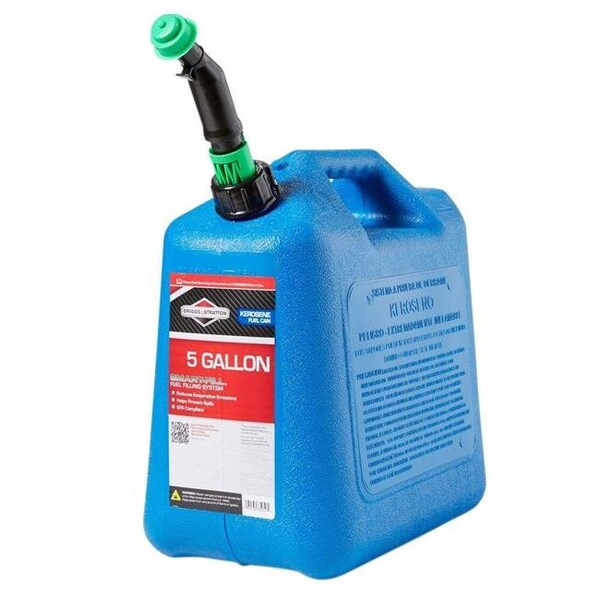 Midwest Can Midwest Can 248478 5 gal Blue Portable High Density Polyethylene Kerosene Can - 248478