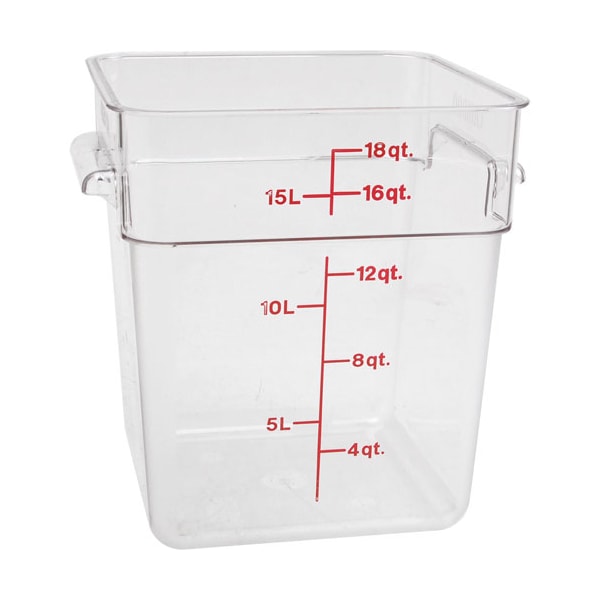 Cambro Container Clear 18Qt For - Part No 18Sfscw135 - 18SFSCW135