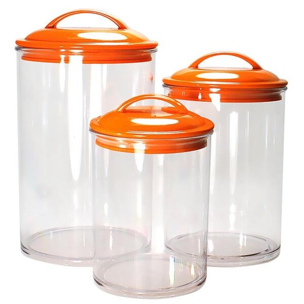 Reston Lloyd Reston Lloyd 11150 6pc Acrylic Canister Set  Orange - 11150