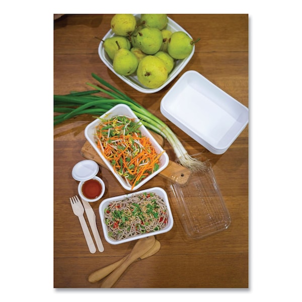 Eco-Products WorldView Renewable and Compostable Sugarcane Containers, 16 oz, 4.7 x 7 x 1.5, White, 400PK - EP-SCRC16