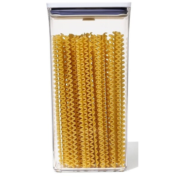 Oxo International Good Grips POP Food Container, 3.7 qt Capacity, Plastic, Clear, 6-1/2 in L, 4.3 in W, 12.6 in H - 11234400