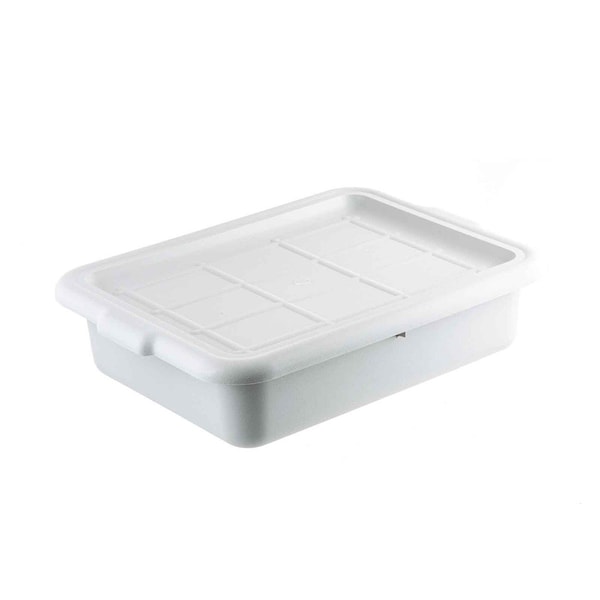 Tablecraft Bus Tub/ Tote Cover, 22"X16"X1", Hipp, Gray - 1531G