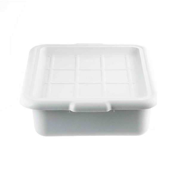 Tablecraft Bus Tub/ Tote Cover, 22"X16"X1", Hipp, Gray - 1531G
