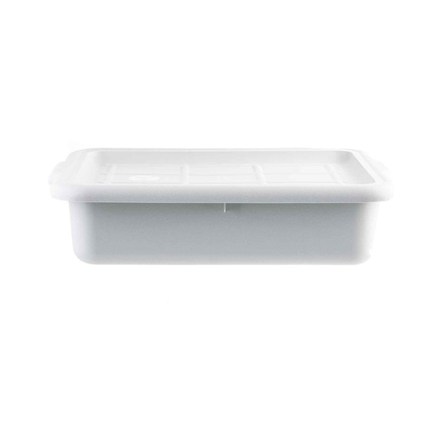 Tablecraft Bus Tub/ Tote Cover, 22"X16"X1", Hipp, Gray - 1531G