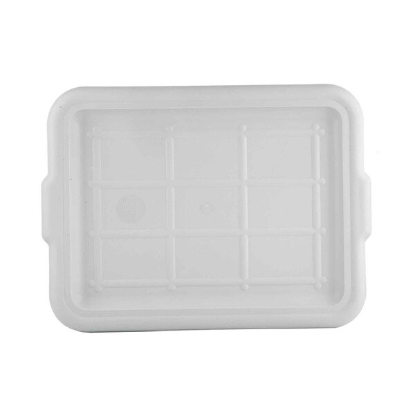 Tablecraft Bus Tub/ Tote Cover, 22"X16"X1", Hipp, Gray - 1531G