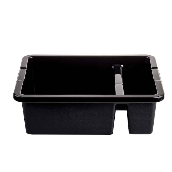 Tablecraft Hd Div Bus Tub/Tote Box, 22"X16"X7, Blk - 1547B