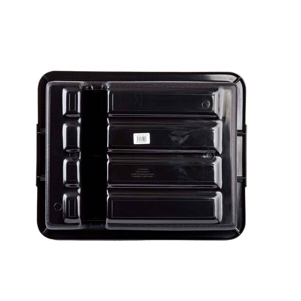 Tablecraft Hd Div Bus Tub/Tote Box, 22"X16"X7, Blk - 1547B