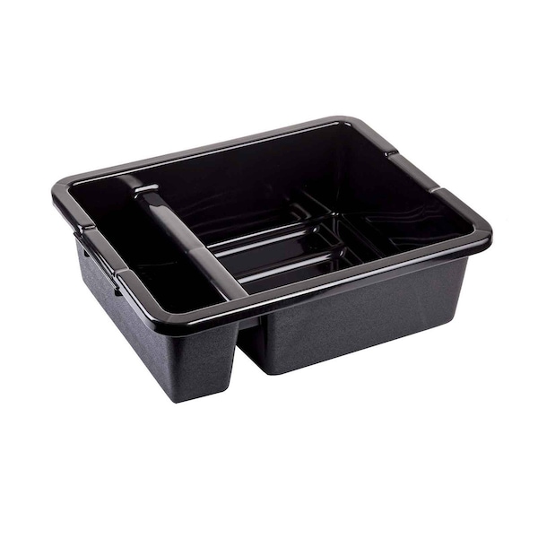 Tablecraft Hd Div Bus Tub/Tote Box, 22"X16"X7, Blk - 1547B