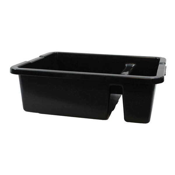 Tablecraft Hd Div Bus Tub/Tote Box, 22"X16"X7, Blk - 1547B