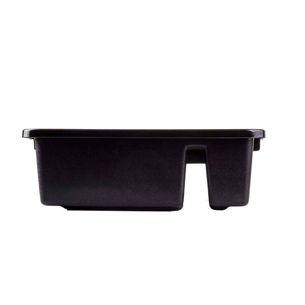 Tablecraft Hd Div Bus Tub/Tote Box, 22"X16"X7, Blk - 1547B