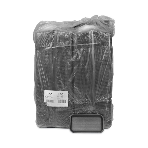 Pactiv Meat Tray, No 17S, 8.3 x 4.8 x 0.65, Black, PK1000 PK - 0TFB17S00000