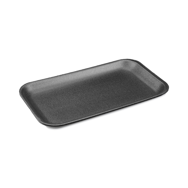 Pactiv Meat Tray, No 17S, 8.3 x 4.8 x 0.65, Black, PK1000 PK - 0TFB17S00000