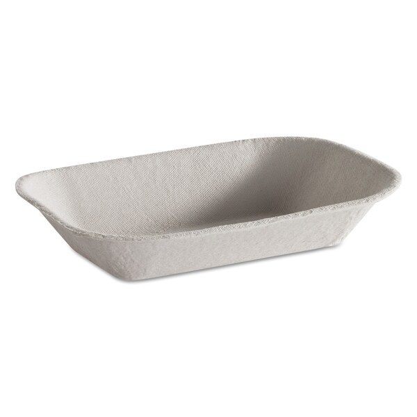 Chinet Savaday Molded Fiber Food Tray, Beige, 7x5, PK1000 - 10403