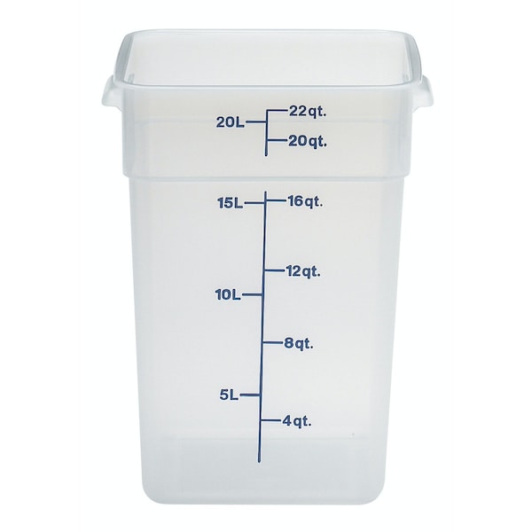 Cambro Cambro - Camsquare Food Container, Handles, 22 Qt., 11-1/4x12-1/4x15-3/4, Blue Gradation - 22SFSPP190