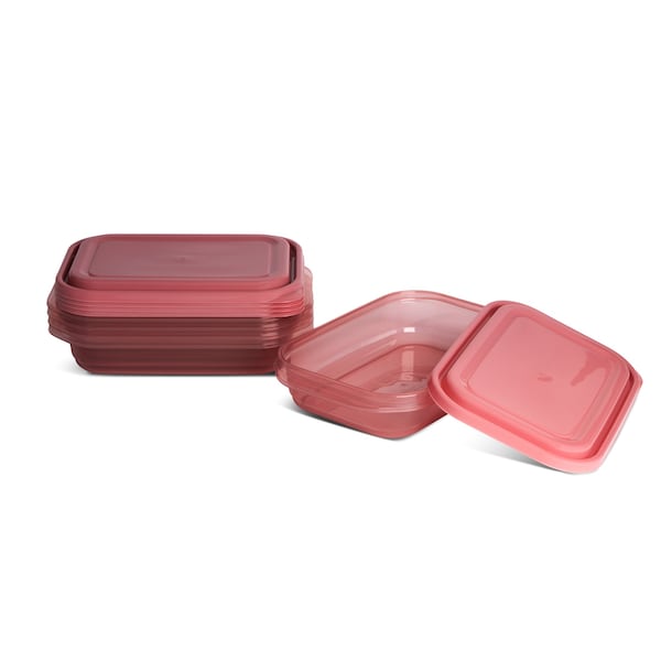 Core Kitchen 10pc 32oz Plastic Food Storage Set - Vintage Pink - 48535